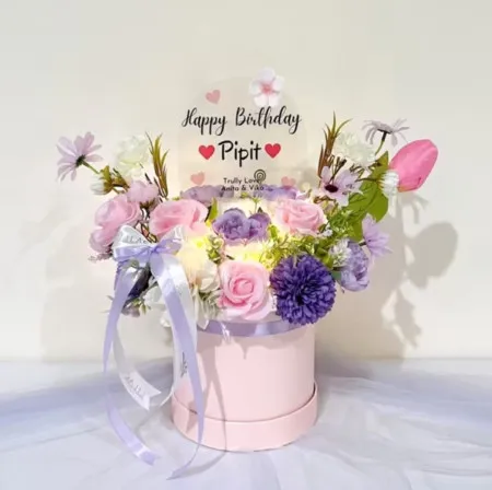 Bloom Box Akrilik Ucapan Ulang Tahun Pidie